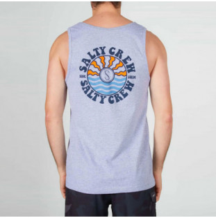 Camiseta Salty Crew: Sunwaves Tank (Athletic Heather)