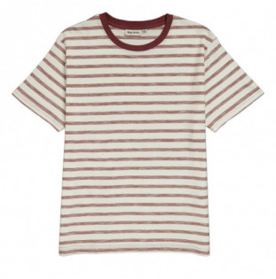 Camiseta Rhythm: Everyday Stripe Ss T-Shirt (Mulberry)