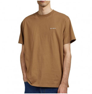 Camiseta Carhartt WIP: SS Script Embroidery T-Shirt (Buffalo Wht)