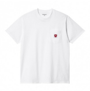 Camiseta Carhartt WIP: SS Pocket Heart T Shirt (White)