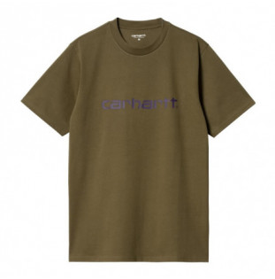 Camiseta Carhartt WIP: SS Script T Shirt (Highland Cassis)