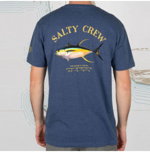 Camiseta Salty Crew: Ahi Mount S/S Tee (Navy Heather)