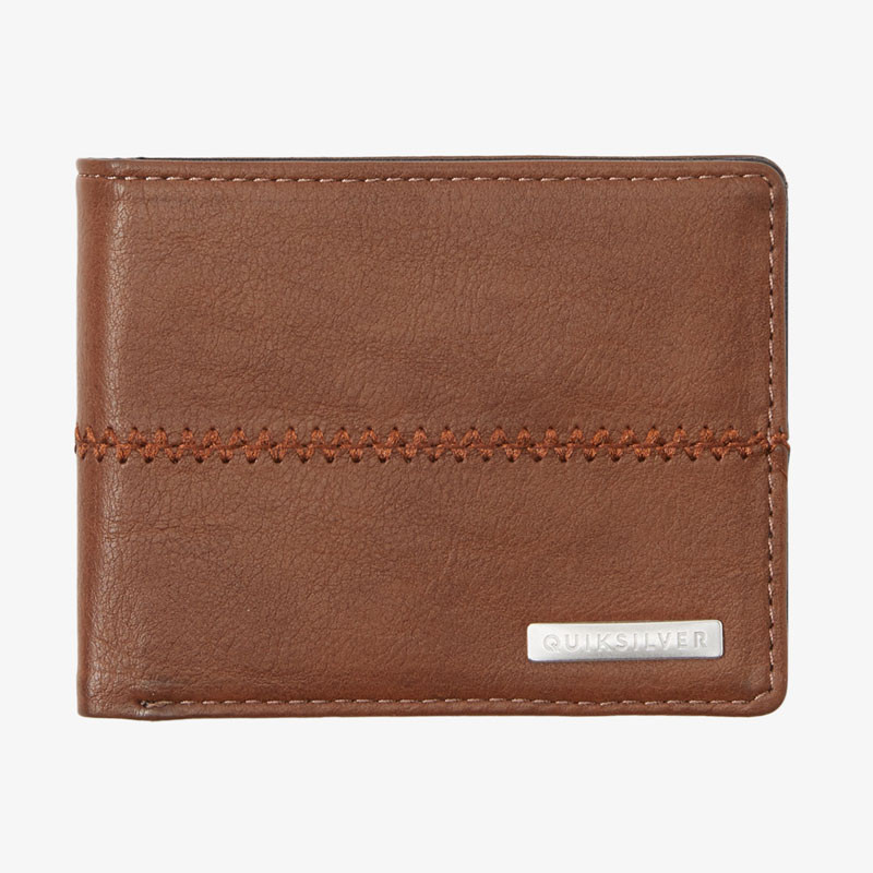 Cartera Quiksilver: Stitchy 3 (Chocolate Brown Solid)