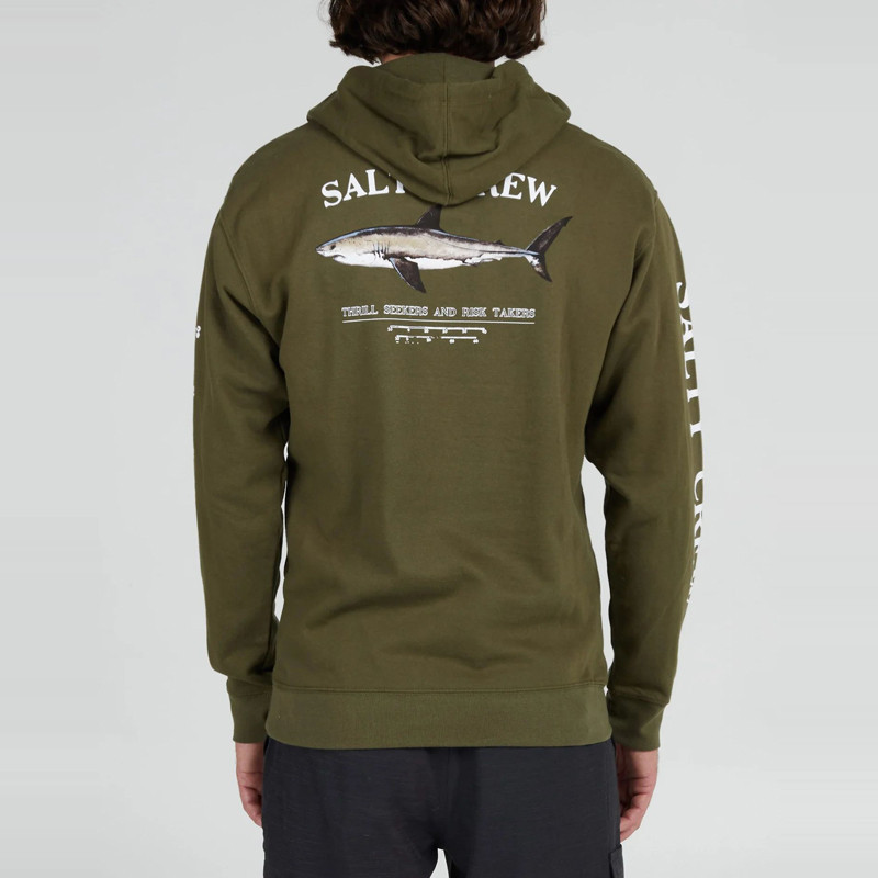 Sudadera Salty Crew: Bruce Hood Fleece (Army)