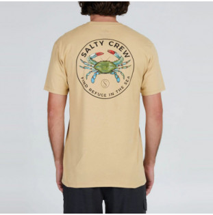 Camiseta Salty Crew: Blue Crabber Premium SS Tee (Camel)