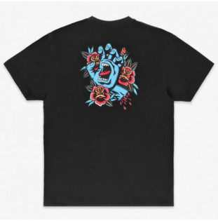 Camiseta Santa Cruz: Screaming Flash Center T-Shirt (Black)