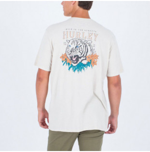 Camiseta Hurley: Evd Tiger Palm SS (Bone)