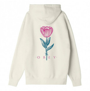 Sudadera Obey: Obey Barbwire Flower (Unbleached)