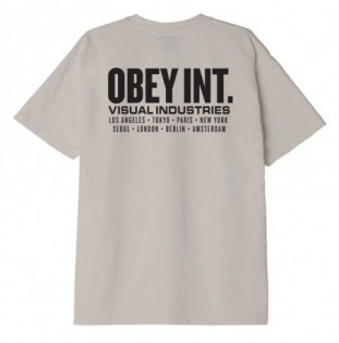 Camiseta Obey: Obey Int Visual Industries (Silver Grey)
