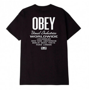 Camiseta Obey: Obey Visual Ind Worldwide (Black)