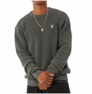 Jersey HUF: Filmore Waffle Knit Sweater (Black)