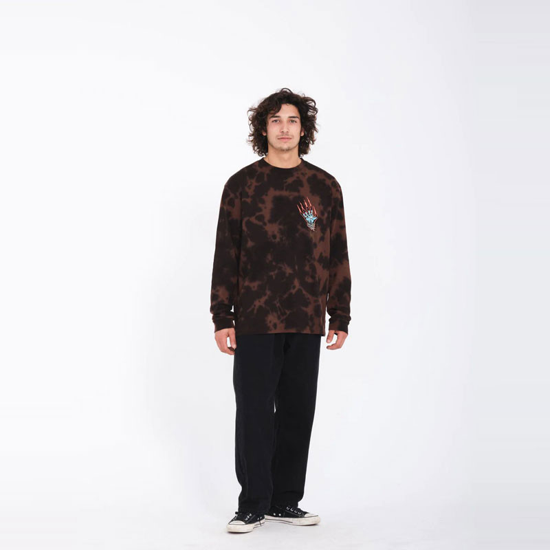 Camiseta Volcom: Fa Max Sherman LSt (Bitter Chocolate)