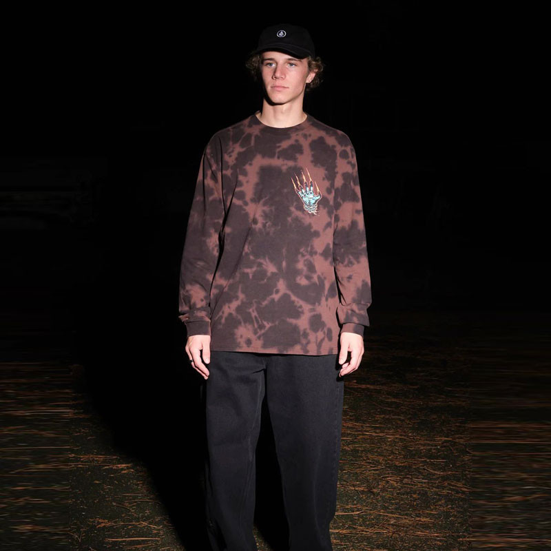 Camiseta Volcom: Fa Max Sherman LSt (Bitter Chocolate)