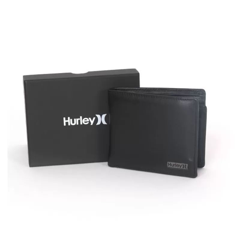 Cartera Hurley: One & Only Leather Wallet (Black)