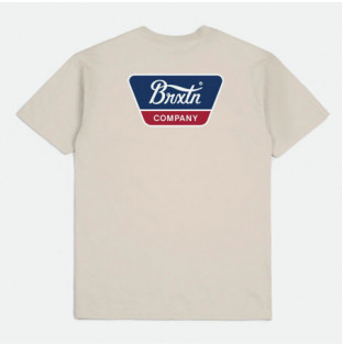 Camiseta Brixton: Linwood SS Stt (Cream)