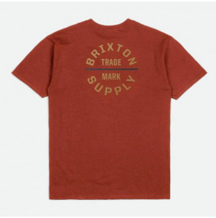 Camiseta Brixton: Oath V SS Stt (Barn Red Antlp Ombre Blue)