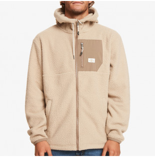 Chaqueta Quiksilver: Clean Coasts Fz (Plaza Taupe Solid)