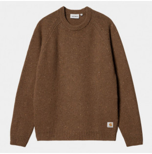 Jersey Carhartt WIP: Anglistic Sweater (Speckled Tamarind)