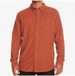 Camisa Quiksilver: Smoke Trail (Baked Clay Solid)