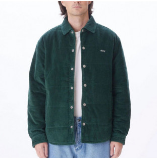 Chaqueta Obey: Grand Cord Shirt Jacket (Dark Cedar)