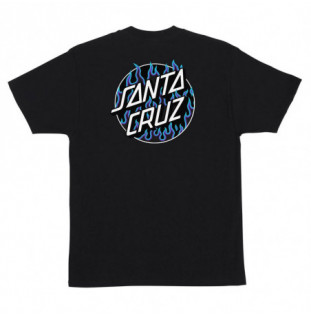 Camiseta Santa Cruz: Thrasher Flame Dot SS Reg Tee (Black)