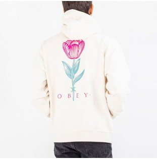 Sudadera Obey: Obey Barbwire Flower (Unbleached)