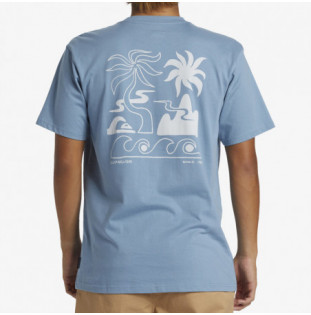 Camiseta Quiksilver: Tropical Breeze Mor (Blue Shadow Solid)