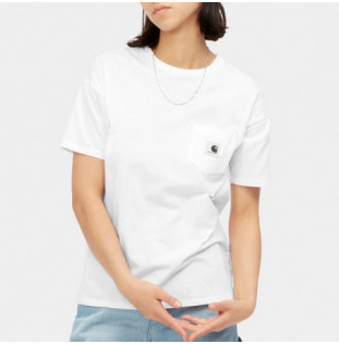 Camiseta Carhartt WIP: W SS Pocket T-Shirt (White)