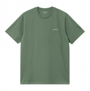 Camiseta Carhartt WIP: SS Script Embroidery T-Shirt (Park White)