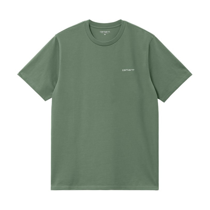 Camiseta Carhartt WIP: SS Script Embroidery T-Shirt (Park White)