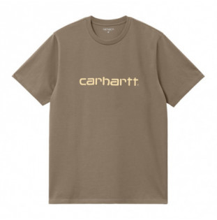 Camiseta Carhartt WIP: SS Script T-Shirt (Branch Rattan)