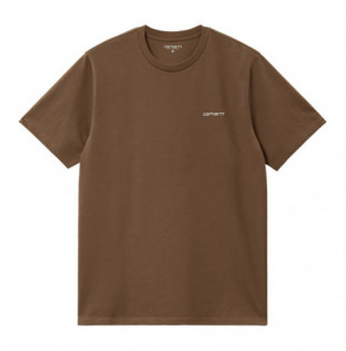 Camiseta Carhartt WIP: SS Script Embroidery T-Shirt (Lumber Wht)