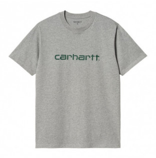 Camiseta Carhartt WIP: SS Script T-Shirt (Grey Heather Chervil)