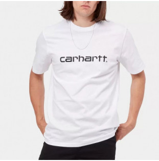Camiseta Carhartt WIP: SS Script T-Shirt (White Black)
