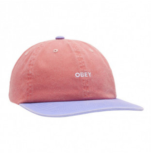 Gorra Obey: Pigment 2 Tone Lower 6 Pan (Pg Coral Mult)