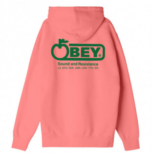 Sudadera Obey: Obey Sound & Resistance (Shell Pink)