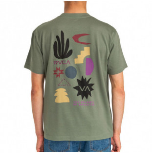 Camiseta RVCA: Paper Cuts Tees (Surveyor)