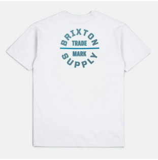 Camiseta Brixton: Oath V SS Stt (White Chin Green Blue Dan)