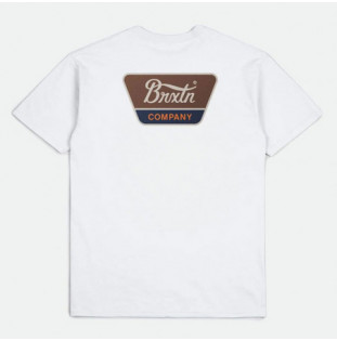 Camiseta Brixton: Linwood SS Stt (White Sepia Beige)