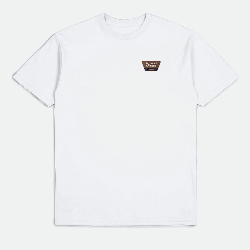 Camiseta Brixton: Linwood SS Stt (White Sepia Beige)