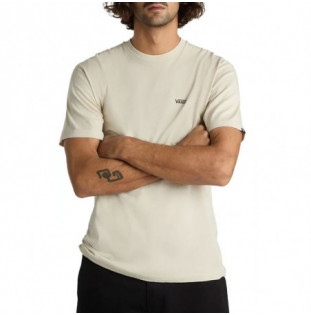 Camiseta Vans: Mn Left Chest Logo Tee (Oatmeal Black)