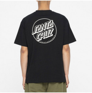 Camiseta Santa Cruz: Opus Dot Stripe T-Shirt (Black)