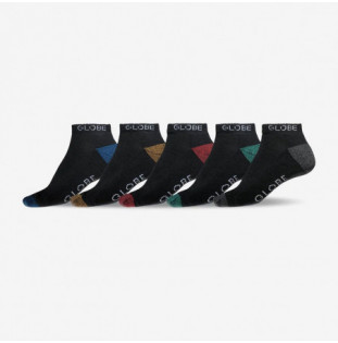 Calcetines Globe: Ingles Ankle Sock 5 Pack (Black Assorted)