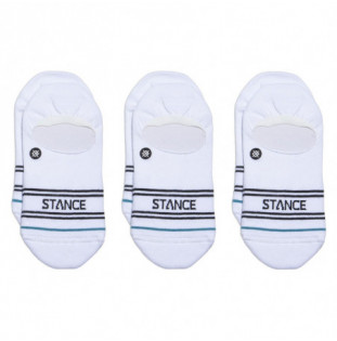 Calcetines Stance: Basic 3 Pack No Show (White)
