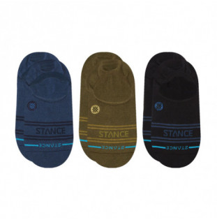 Calcetines Stance: Basic 3 Pack No Show (Army)