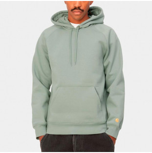 Sudadera Carhartt WIP: Hooded Chase Sweat (Glassy Teal Gold)