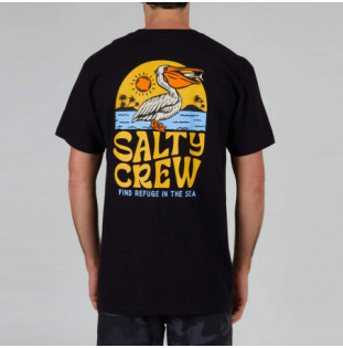 Camiseta Salty Crew: Seaside Standard SS Tee (Black)