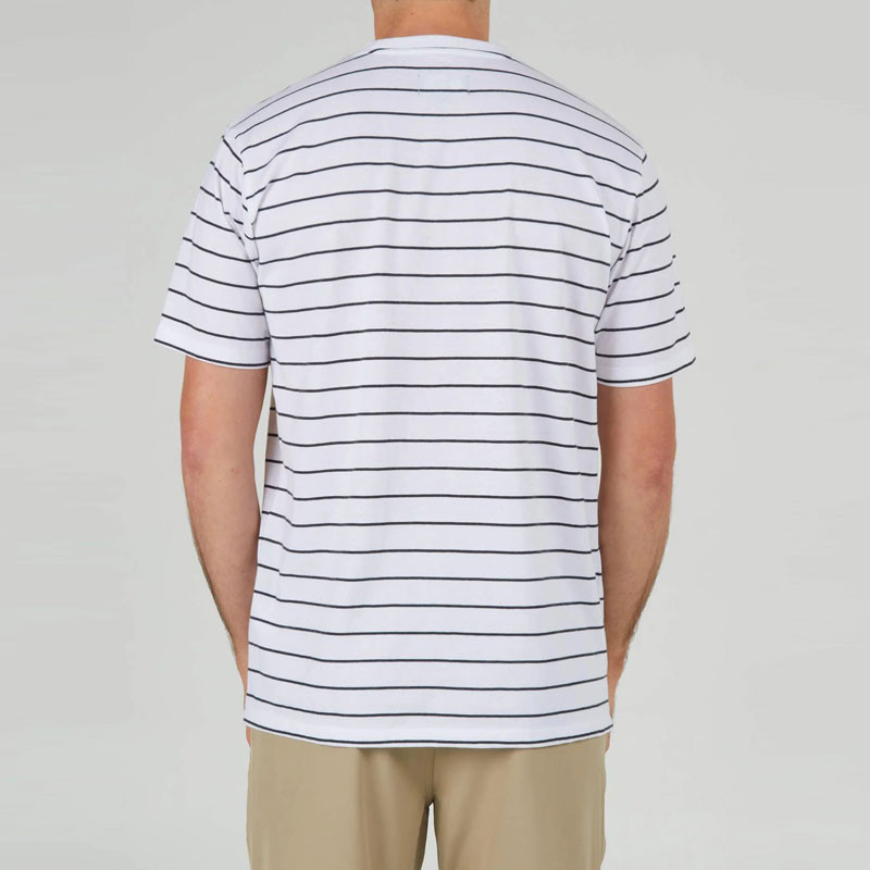 Camiseta Salty Crew: Ahoy SS Knit (White Black)