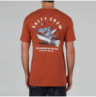 Camiseta Salty Crew: Hot Rod Shark Premium SS Tee (Rust)