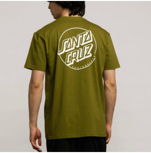 Camiseta Santa Cruz: Opus Dot Stripe T-Shirt (Sea Kelp)